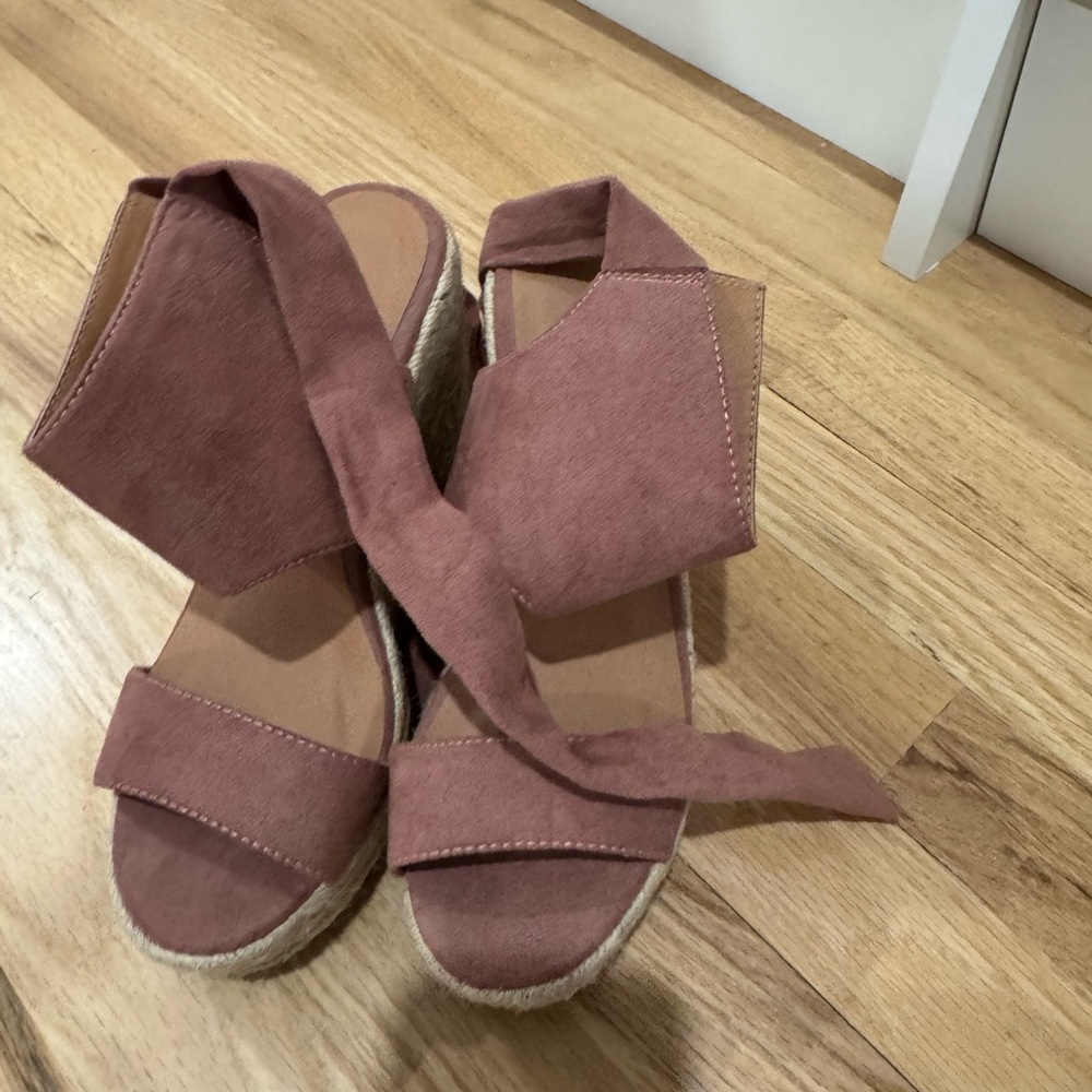 VENUS Dusty Rose Espadrille Sandals